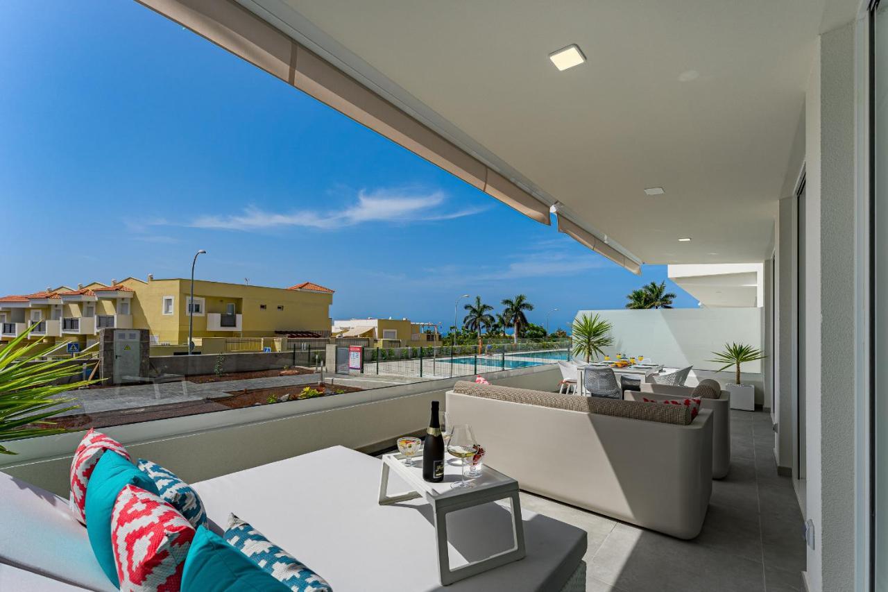 Modern New Apartment Las Terrazas De Costa Adeje. Heated Pool, Big Terrace And Private Parking Luaran gambar
